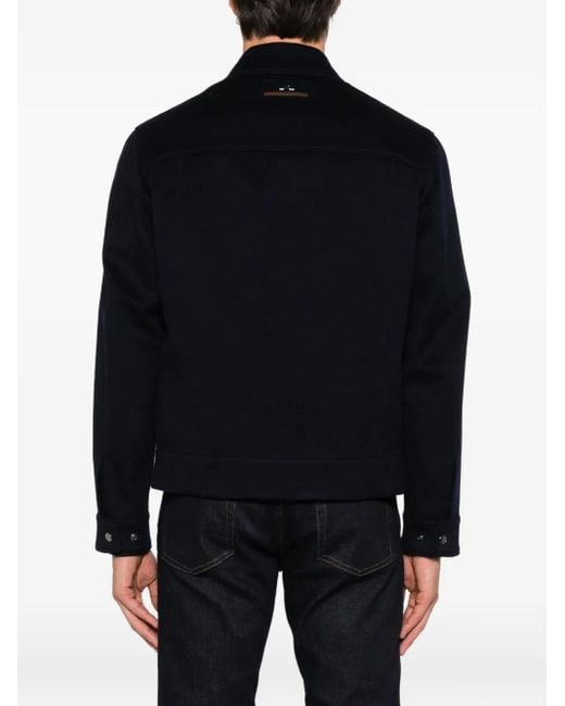 Paul & Shark Black Cashmere Jacket for men