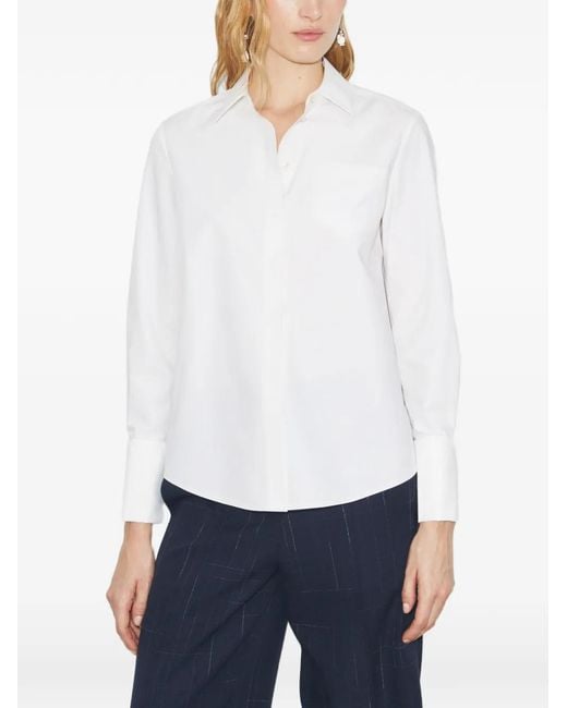 Tory Burch White Cotton Shirt