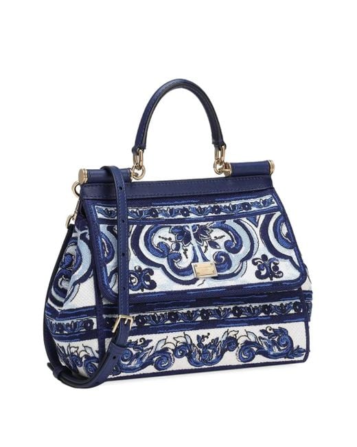 Dolce & Gabbana Sicily Mini Shopper in het Blue