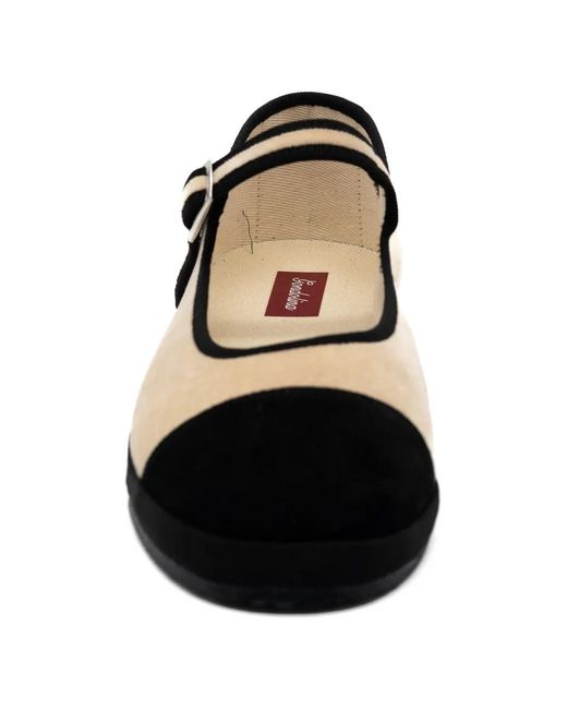 Gondolina White Morosini Mary Jane Ballet Flats