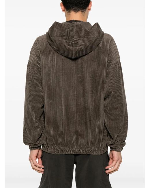Transit Brown Corduroy Reversible Jacket for men