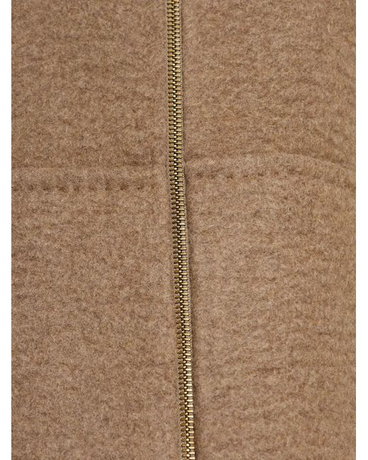 Max Mara Natural Gradi Zip-Up Coat