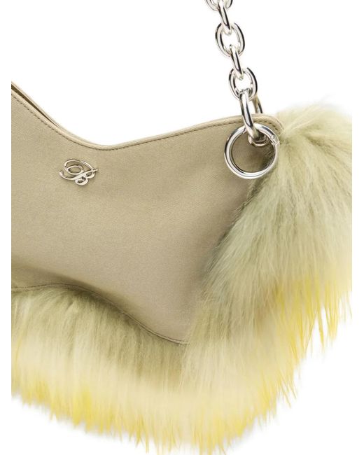 Blumarine Metallic Butterfly-Shape Shoulder Bag