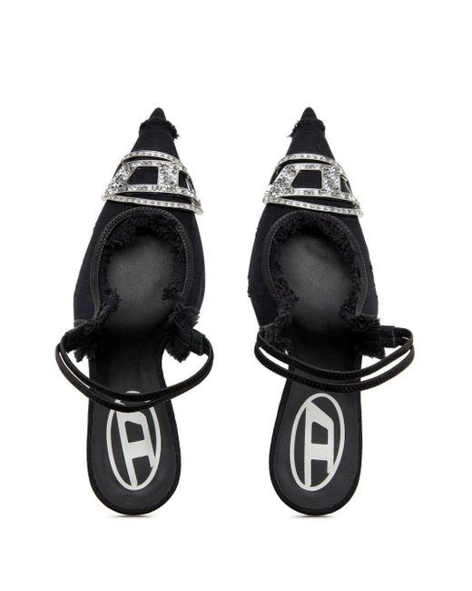 Zapatos de tacón D-Venus con tira trasera DIESEL de color Black