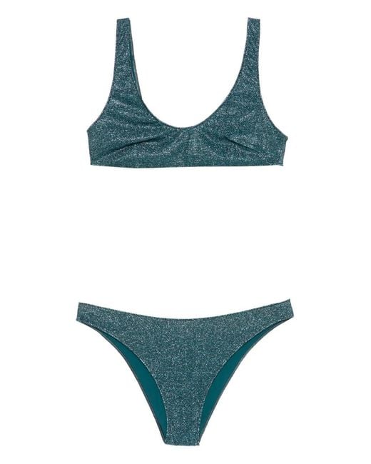 Oseree Green Scoop-Neck Bikini