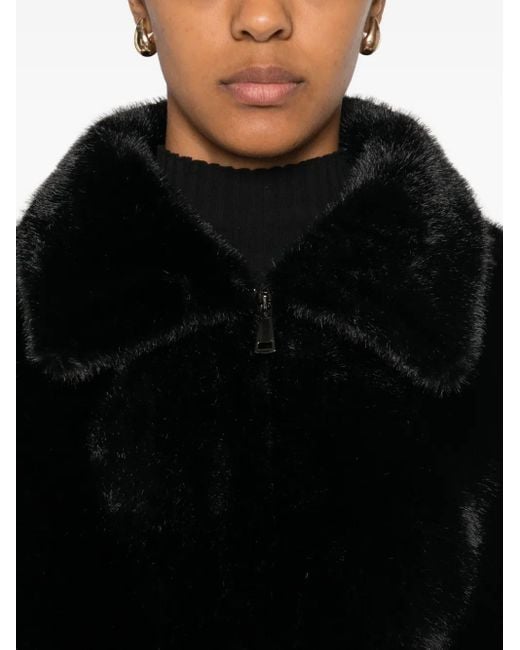 VALENTINI 1972 Black Cropped Zip-Up Jacket