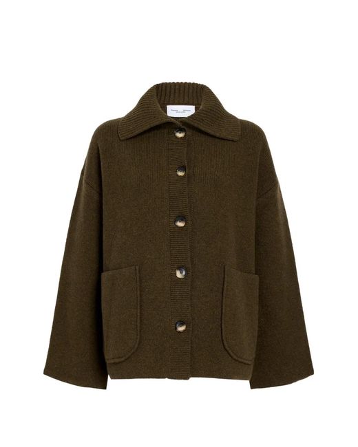 Proenza Schouler Brown Nelly Melange-Knit Cardigan