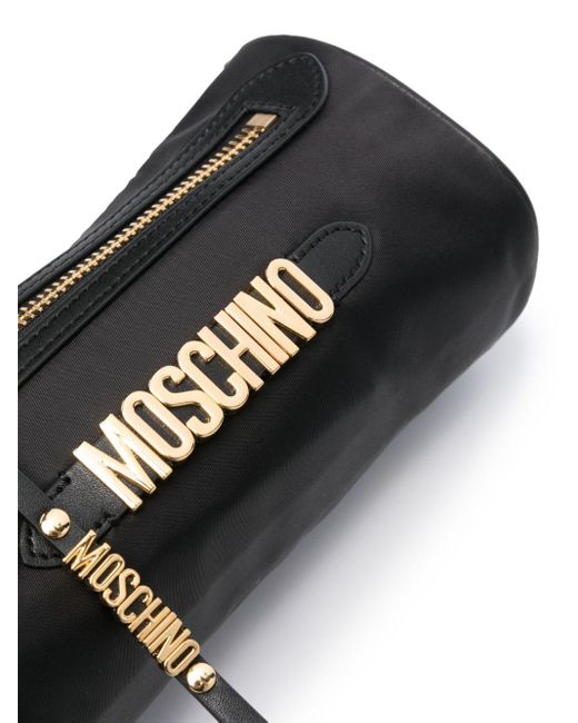 Moschino Black Umhängetasche mit Logo