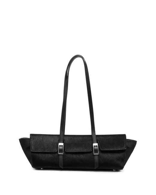 Elleme Black Le Bateau Calf Leather Shoulder Bag