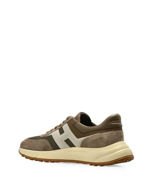 Sneakers Hyperlight Con Inserti di Hogan in Brown da Uomo