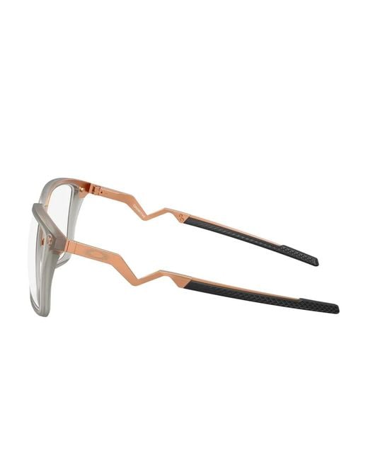 Oakley Gray Cognitive Forge Titanium Square Glasses for men