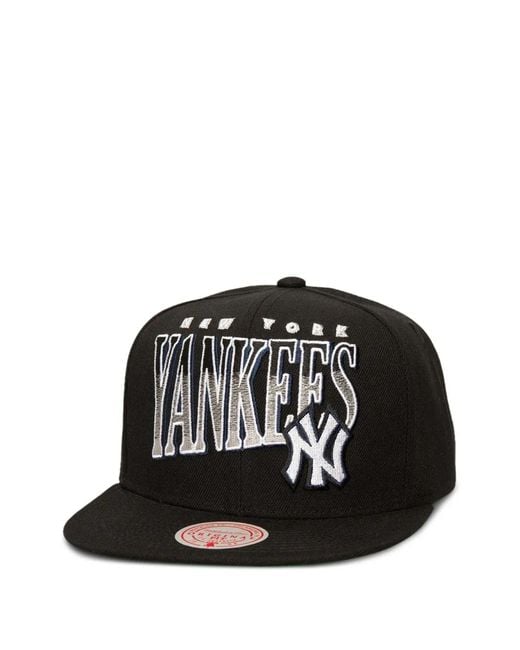 Mitchell & Ness Black New York Yankees Line Work Cap for men