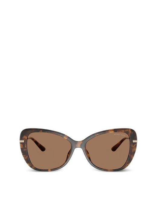 Michael Kors Brown Saint Croix Cat-Eye Sunglasses