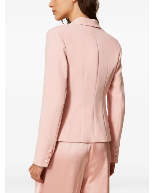 Twinset Pink Double-Breasted Blazer