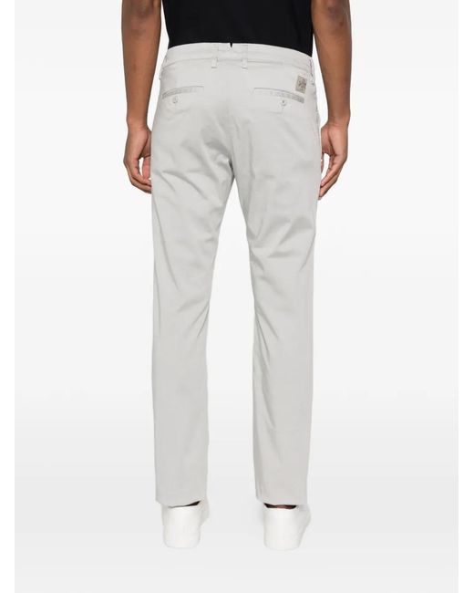 Jacob Cohen White Logo-Patch Trousers for men