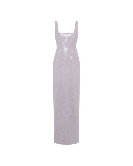 16Arlington Purple Electra Sequin-Embellished Gown