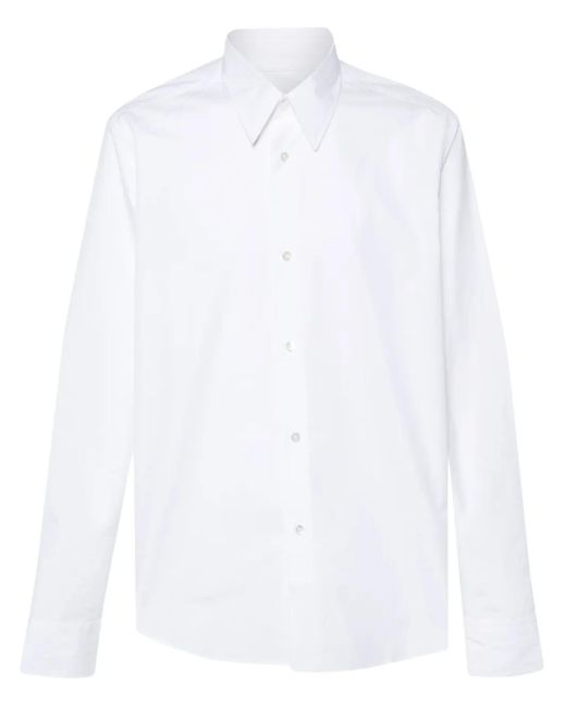 Camicia A Maniche Lunghe di Lanvin in White da Uomo