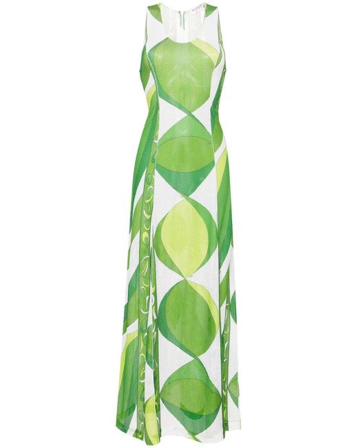Emilio Pucci Green Maxi Dress