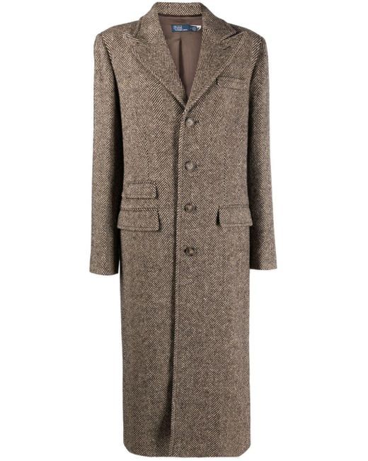 Polo Ralph Lauren Brown Wool Coat