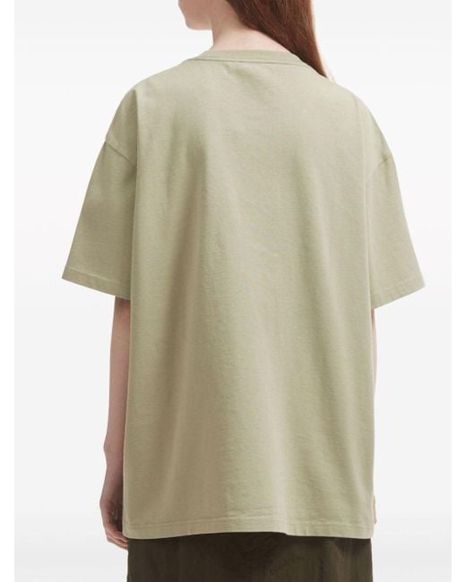 B+ AB Green Star-appliquéd Cotton T-shirt