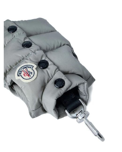 Moncler Gray Porte-Clés À Patch Logo for men