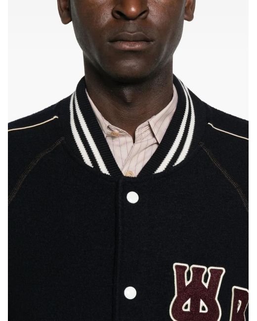 メンズ Wales Bonner パッチディテール コート Black