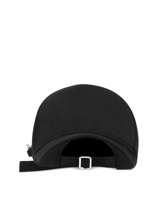 HELIOT EMIL Black Logo-Plaque Baseball Cap