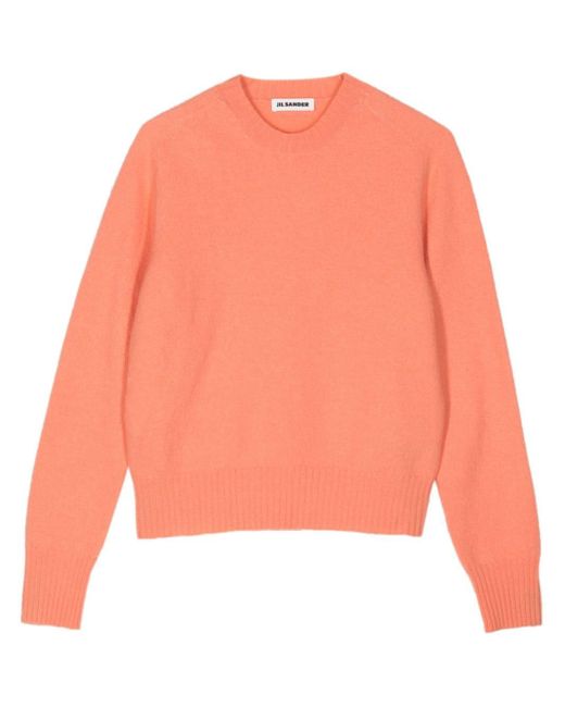 Jil Sander Orange Fine-knit Wool Jumper
