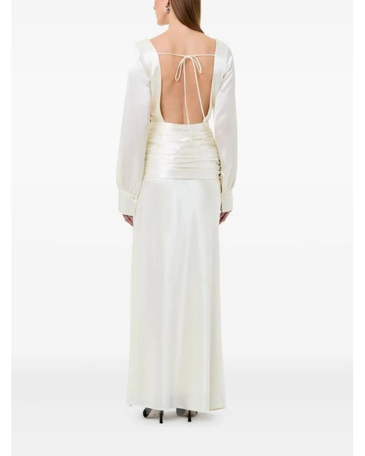 Nicholas White Samina Open-Back Gathered Dress