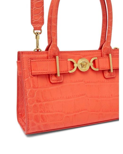 Versace Red Small Medusa '95 Tote Bag
