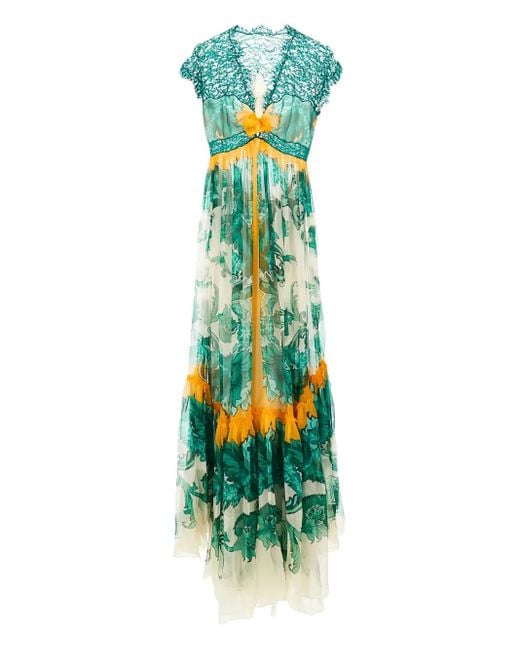 Etro Maxi-Jurk Met Print in het Green