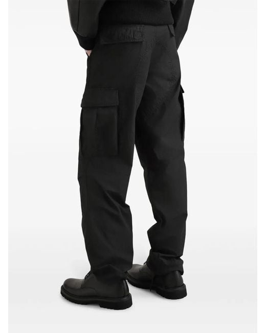 Dolce & Gabbana Black High-Waisted Cargo Trousers for men