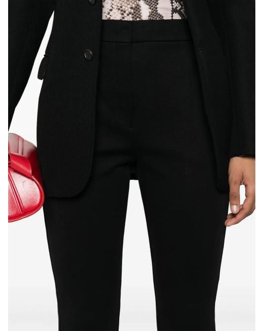 Sportmax Black Pontida Straight-Leg Tailored Trousers