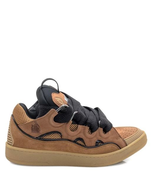 Lanvin Brown Curb Sneakers