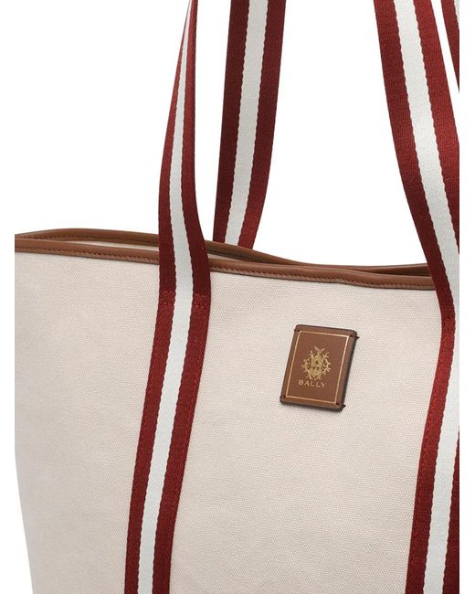 Bally White Edelbliss Canvas Tote Bag