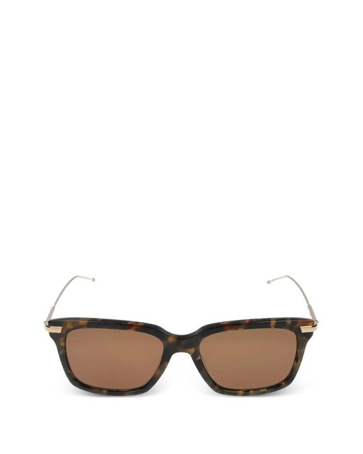 Thom Browne Multicolor Lunettes De Soleil Rectangulaires À Effet Écailles De Tortue