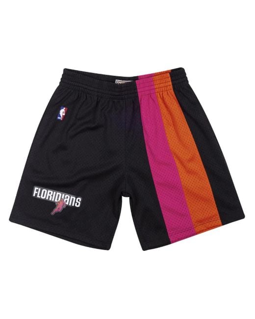 Mitchell & Ness Red Swingman "Nba 2005 Miami Heat" Shorts for men