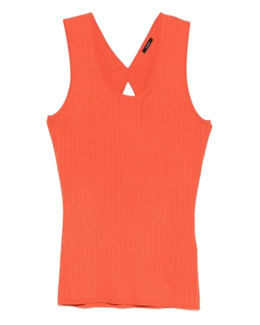 Joseph キーホール リブトップ Orange