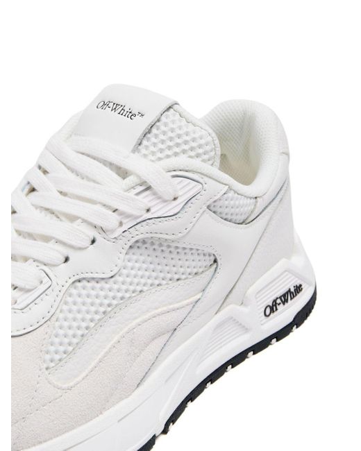 Off-White c/o Virgil Abloh Kick Off Leren Sneakers in het White