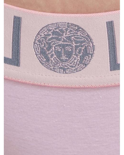 Versace Pink Greca Medusa Briefs