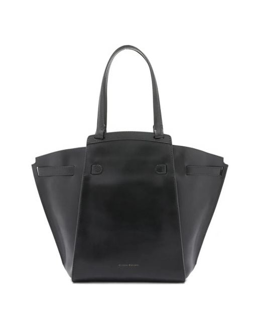 Officine Creative Black Saddle/02 top-zip tote bag