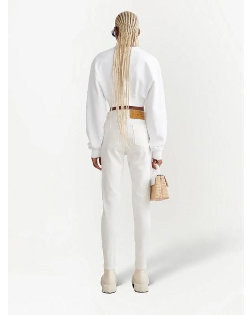 Off-White c/o Virgil Abloh White Corporate Slim-Fit Trousers