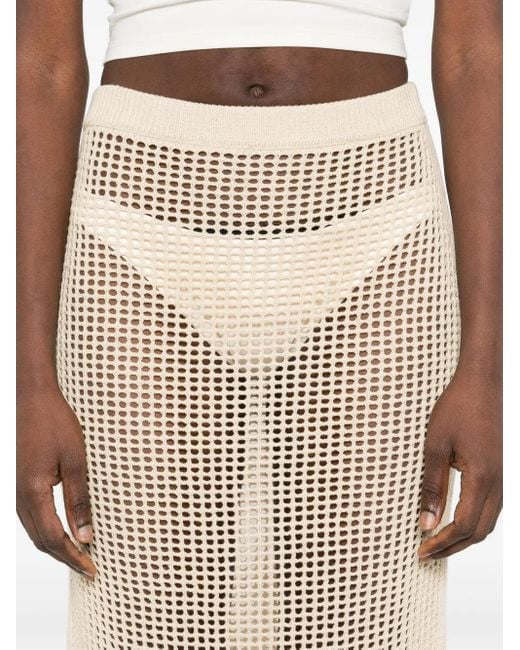 Mc2 Saint Barth Natural Darline Midi Skirt