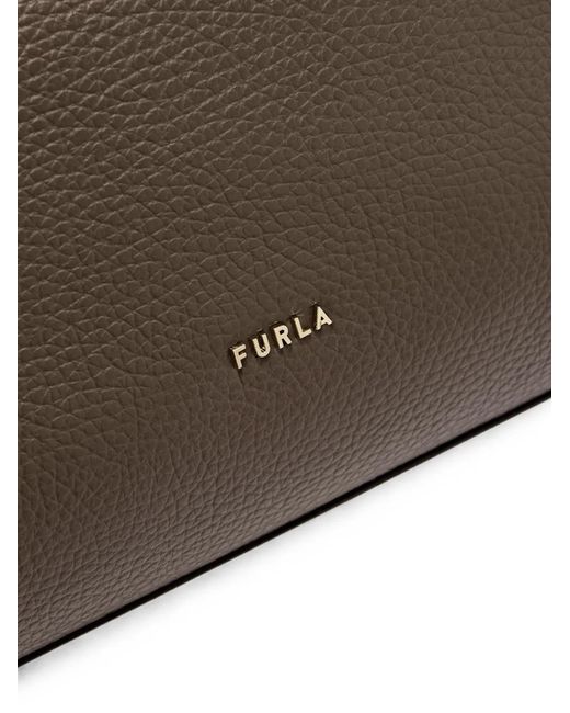 Furla Brown Lara Shoulder Bag L