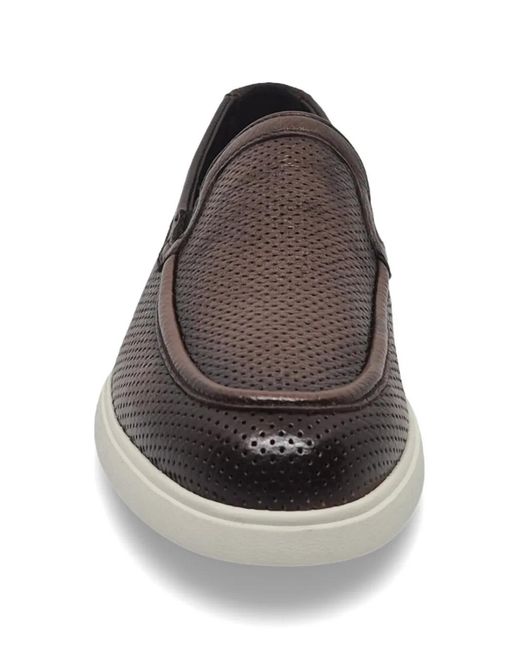 Neil Barrett Gray Perforated Leather Loafers for men