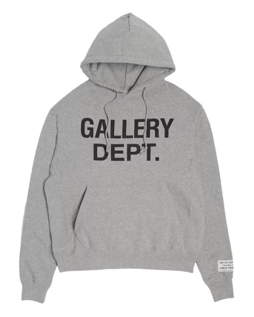 GALLERY DEPT. Gray Logo-Print Hoodie for men