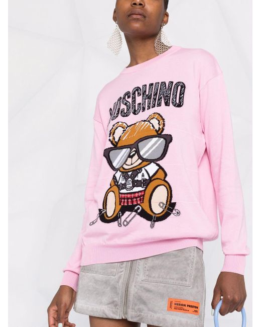 Pink teddy bear jumper Clearance