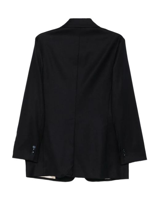 Barena Black Two-Button Notch-Lapel Blazer