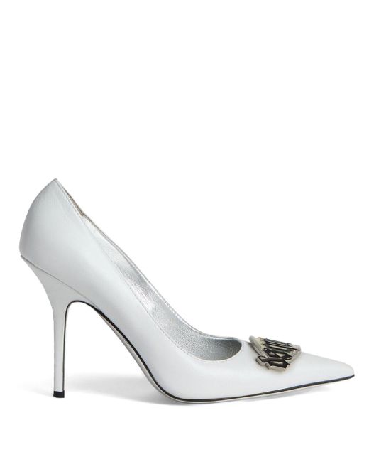 DSquared² White Leather Pumps,