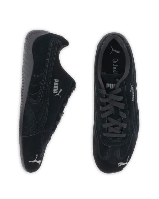 PUMA Black Logo-Print Sneakers